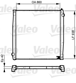 VALEO 733527 Radiatore,...