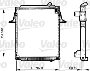 VALEO 733535 Radiatore, Raffreddamento motore