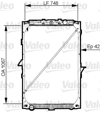 VALEO 733544 Radiatore, Raffreddamento motore-Radiatore, Raffreddamento motore-Ricambi Euro