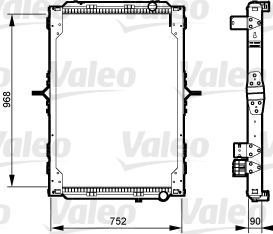 VALEO 733547 Radiatore,...