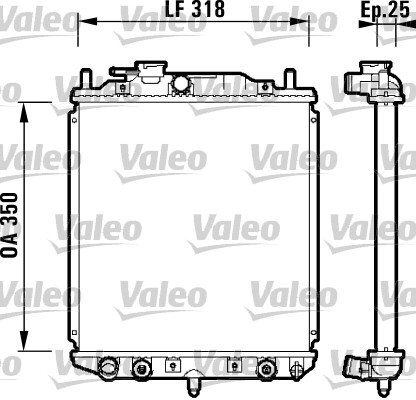 VALEO 734101 Radiatore, Raffreddamento motore-Radiatore, Raffreddamento motore-Ricambi Euro