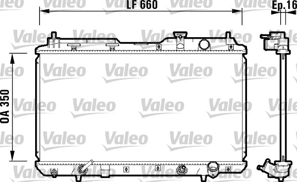 VALEO 734110 Radiatore,...