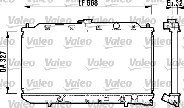 VALEO 734111 Radiatore, Raffreddamento motore