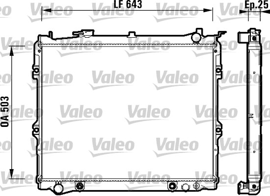 VALEO 734118 Radiatore,...