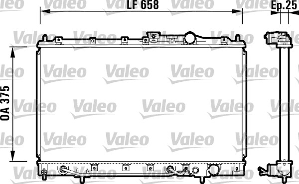 VALEO 734127 Radiatore, Raffreddamento motore-Radiatore, Raffreddamento motore-Ricambi Euro