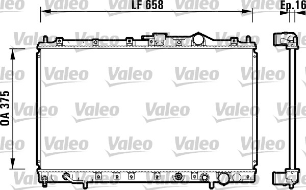 VALEO 734136 Radiatore,...