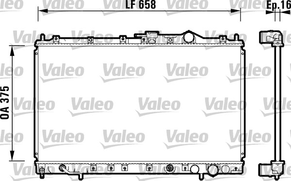 VALEO 734138 Radiatore, Raffreddamento motore-Radiatore, Raffreddamento motore-Ricambi Euro