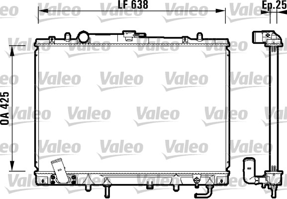 VALEO 734144 Radiatore, Raffreddamento motore-Radiatore, Raffreddamento motore-Ricambi Euro