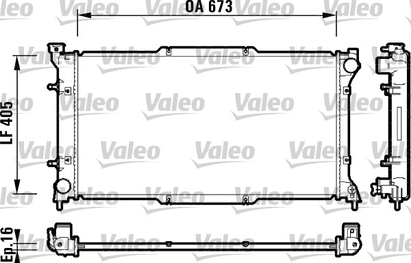 VALEO 734158 Radiatore, Raffreddamento motore-Radiatore, Raffreddamento motore-Ricambi Euro