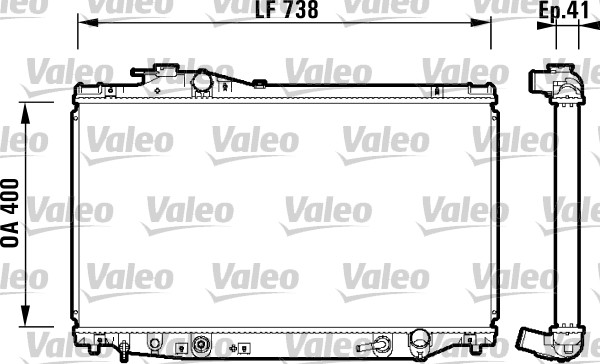 VALEO 734175 Radiatore, Raffreddamento motore-Radiatore, Raffreddamento motore-Ricambi Euro