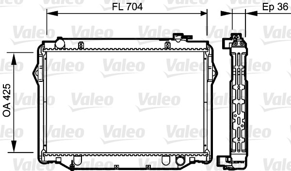 VALEO 734189 Radiatore, Raffreddamento motore