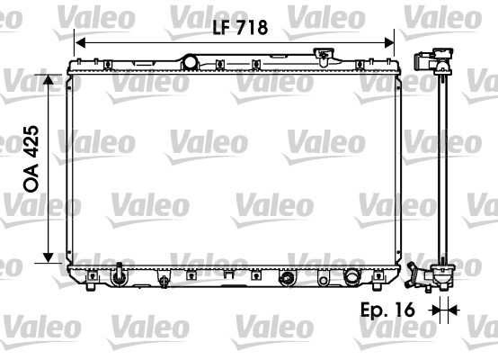 VALEO 734193 Radiatore, Raffreddamento motore-Radiatore, Raffreddamento motore-Ricambi Euro