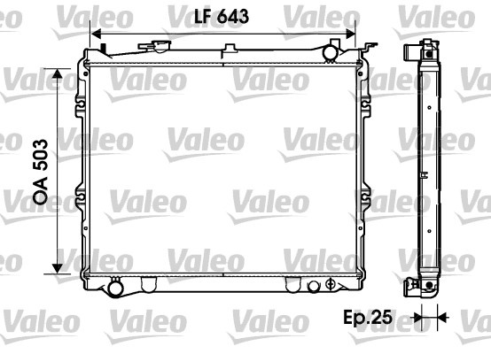 VALEO 734207 Radiatore,...