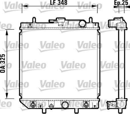 VALEO 734210 Radiatore, Raffreddamento motore-Radiatore, Raffreddamento motore-Ricambi Euro