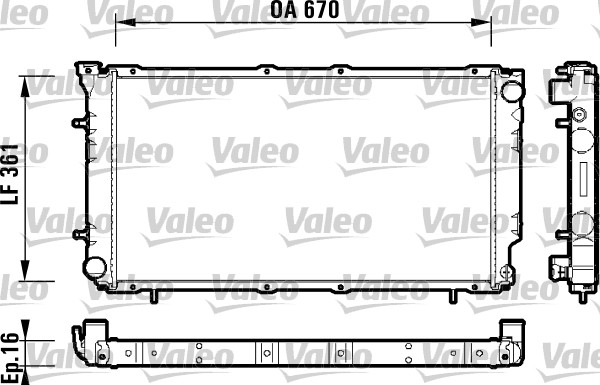 VALEO 734211 Radiatore, Raffreddamento motore-Radiatore, Raffreddamento motore-Ricambi Euro