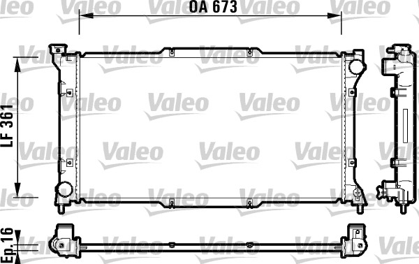 VALEO 734212 Radiatore, Raffreddamento motore-Radiatore, Raffreddamento motore-Ricambi Euro