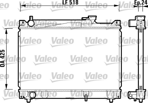 VALEO 734213 Radiatore,...