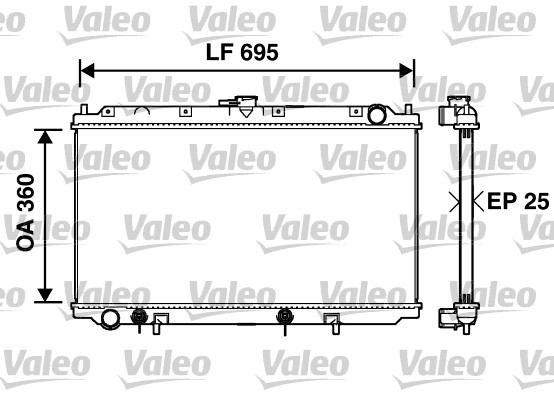 VALEO 734215 Radiatore, Raffreddamento motore