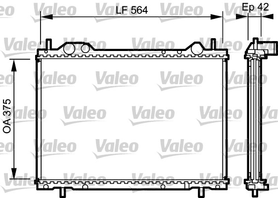 VALEO 734220 Radiatore,...