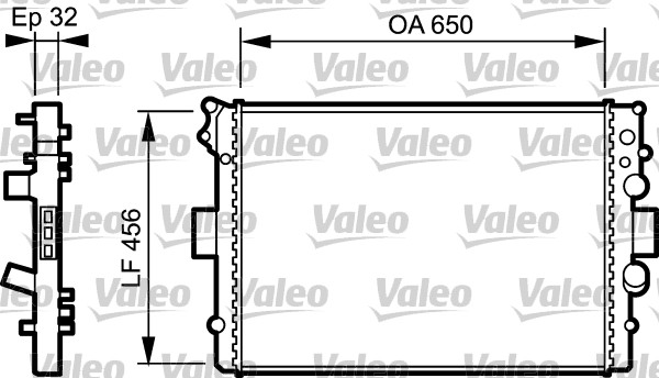 VALEO 734232 Radiatore,...