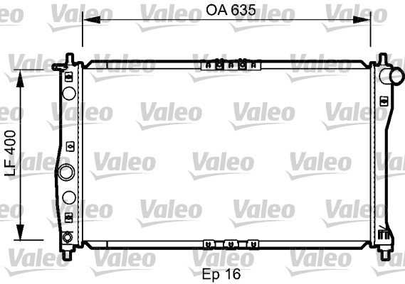 VALEO 734248 Radiatore, Raffreddamento motore