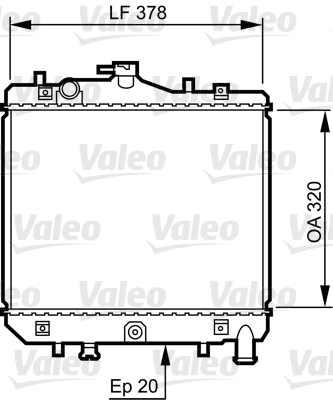 VALEO 734262 Radiatore, Raffreddamento motore-Radiatore, Raffreddamento motore-Ricambi Euro