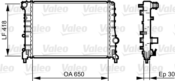 VALEO 734283 Radiatore,...