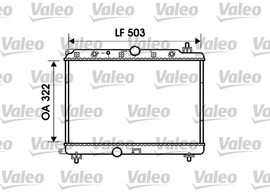 VALEO 734290 Radiatore, Raffreddamento motore-Radiatore, Raffreddamento motore-Ricambi Euro