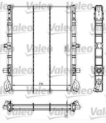 VALEO 734295 Radiatore, Raffreddamento motore-Radiatore, Raffreddamento motore-Ricambi Euro