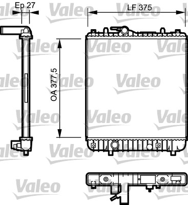 VALEO 734330 Radiatore, Raffreddamento motore-Radiatore, Raffreddamento motore-Ricambi Euro