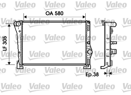 VALEO 734364 Radiatore, Raffreddamento motore-Radiatore, Raffreddamento motore-Ricambi Euro