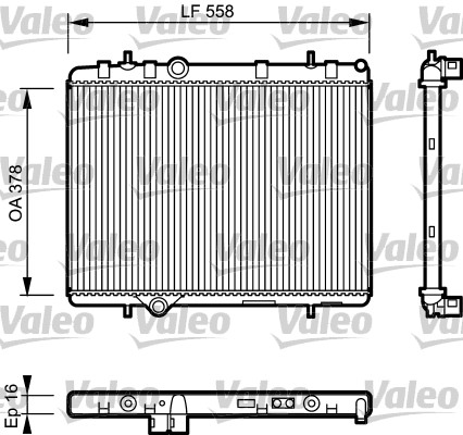 VALEO 734366 Radiatore,...