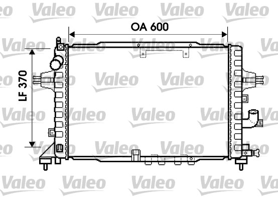 VALEO 734383 Radiatore, Raffreddamento motore-Radiatore, Raffreddamento motore-Ricambi Euro