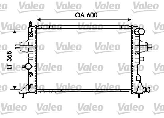 VALEO 734388 Radiatore, Raffreddamento motore-Radiatore, Raffreddamento motore-Ricambi Euro