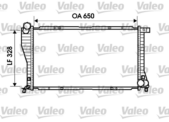 VALEO 734394 Radiatore, Raffreddamento motore