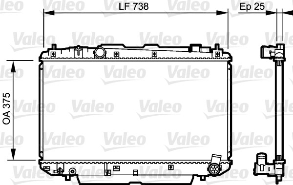 VALEO 734397 Radiatore, Raffreddamento motore-Radiatore, Raffreddamento motore-Ricambi Euro