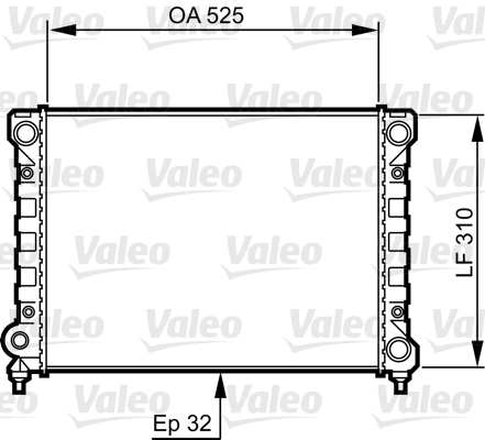 VALEO 734415 Radiatore, Raffreddamento motore