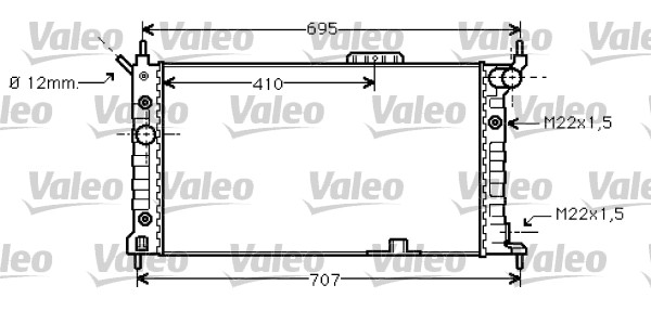 VALEO 734429 Radiatore,...