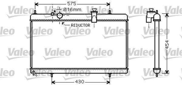 VALEO 734452 Radiatore, Raffreddamento motore