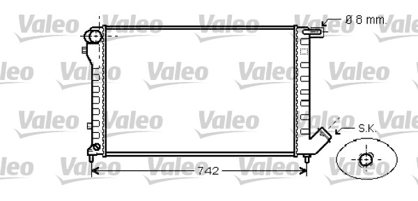 VALEO 734456 Radiatore, Raffreddamento motore-Radiatore, Raffreddamento motore-Ricambi Euro