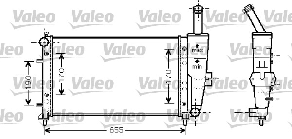 VALEO 734459 Radiatore, Raffreddamento motore