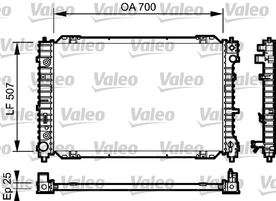 VALEO 734468 Radiatore, Raffreddamento motore-Radiatore, Raffreddamento motore-Ricambi Euro