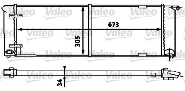 VALEO 734586 Radiatore, Raffreddamento motore