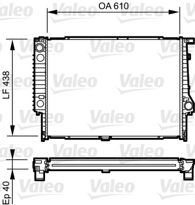 VALEO 734615 Radiatore,...