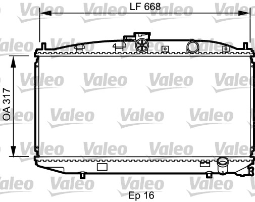 VALEO 734623 Radiatore,...