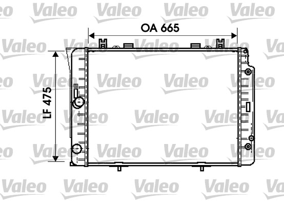 VALEO 734631 Radiatore, Raffreddamento motore