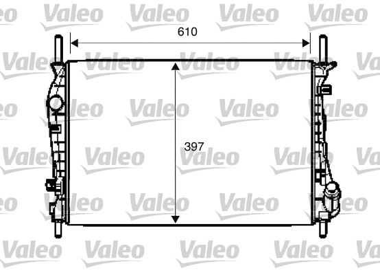 VALEO 734696 Radiatore, Raffreddamento motore