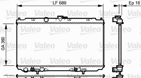 VALEO 734706 Radiatore,...