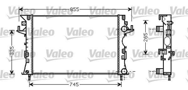 VALEO 734728 Radiatore, Raffreddamento motore