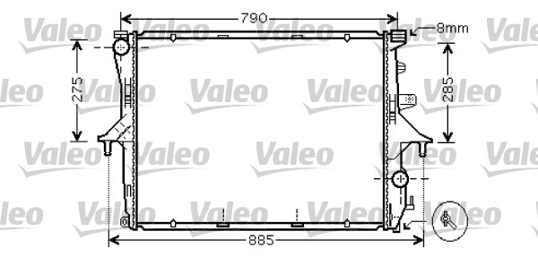 VALEO 734741 Radiatore,...